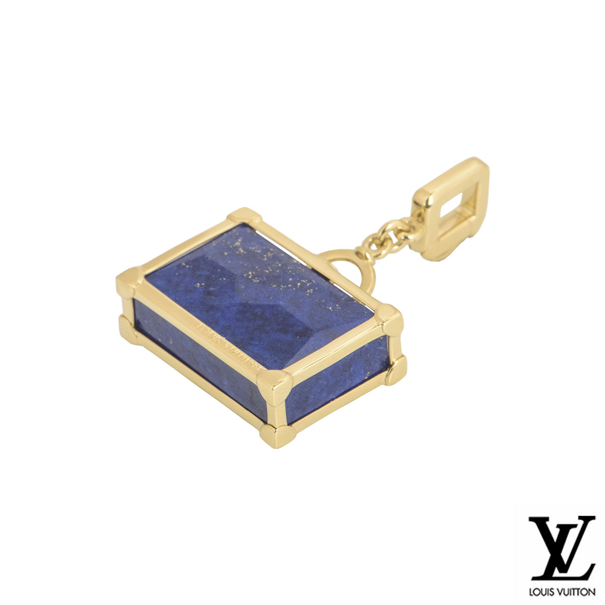 Louis Vuitton Steamer Bag Yellow Gold Onyx Charm Pendant – Opulent Jewelers